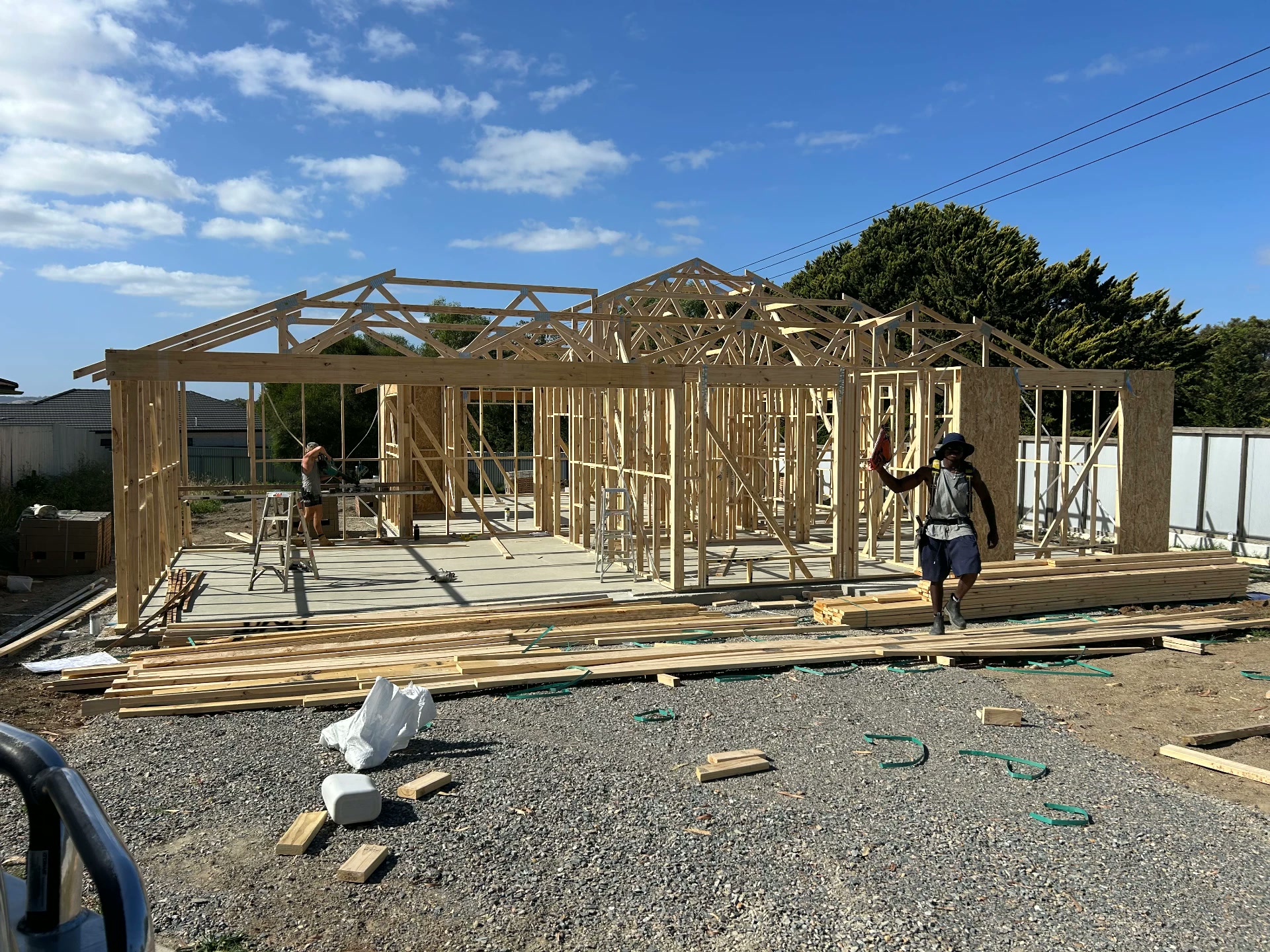 Single-storey frame — Coastal Construction framing project in ADELAIDE HILLS