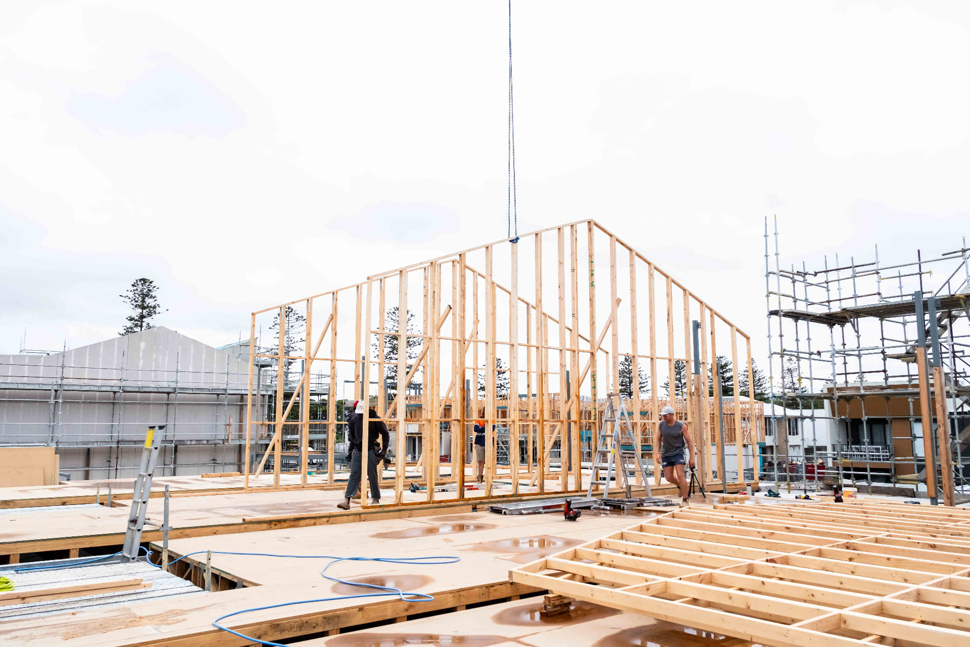 Two-storey frame — Coastal Construction framing project in Taperoo