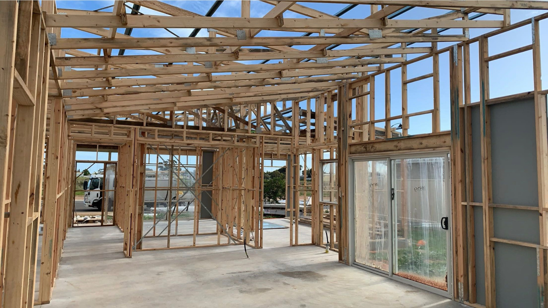 Coastal Construction framing work — Custom single storey home, PORT HUGHES, YORKE PENINSULA