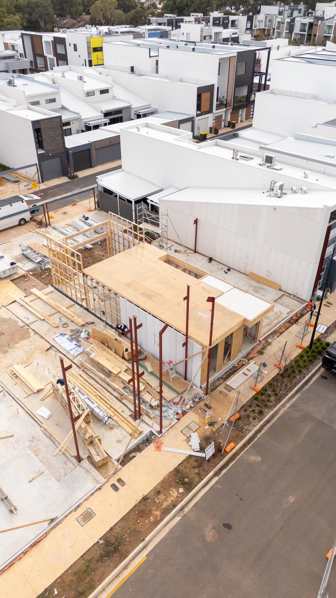 Town-house frame — Coastal Construction framing project in TONSLEY